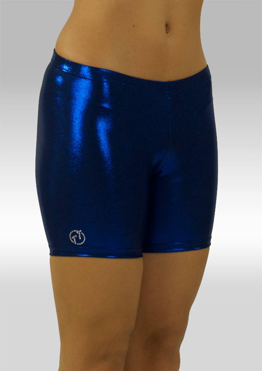 Turnpakje V778 donkerblauw / turquoise glitters